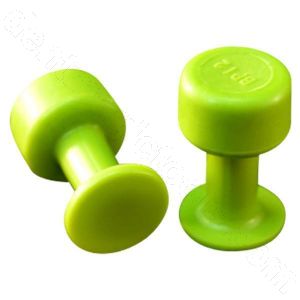 BL-6 12mm Gang Green Round Glue Tabs