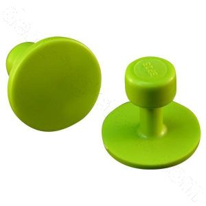BL-15 25mm Gang Green Round Glue Tab